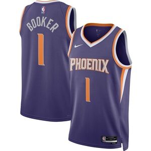 Devin Booker Phoenix Suns Jersey Mens medium Purple Nike Swingman Icon Edition